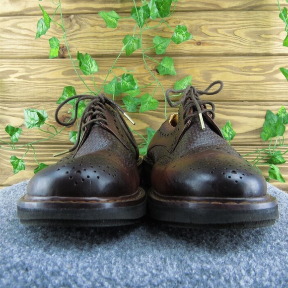 Belvedere Luis Men Brogues Shoes Brown Leather Lace Up‎ Size 9.5 Medium main image 6